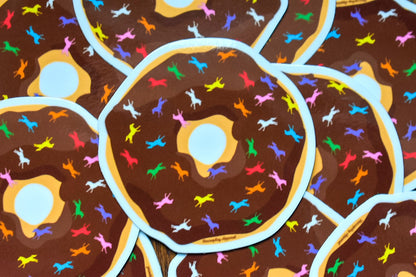 Buck N' Go Nuts Donut Sticker