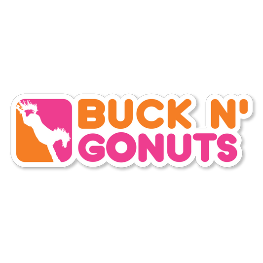 Buck N Go Nuts Sticker