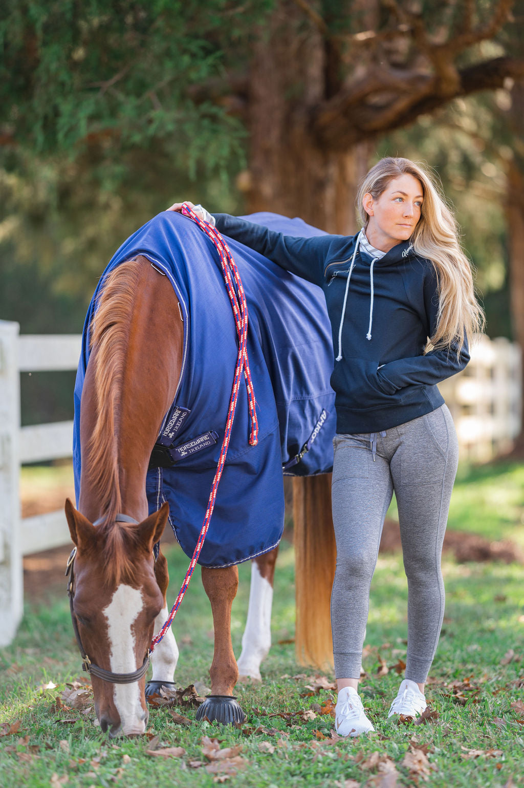 Fancy Stitch Hoodie: Navy