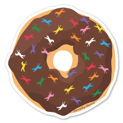 Buck N' Go Nuts Donut Sticker