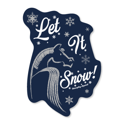 Let It Snow Sticker