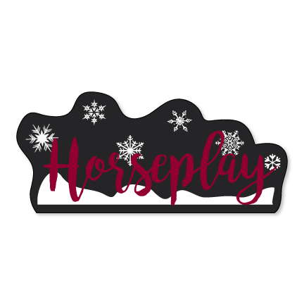 Horseplay Snow Sticker