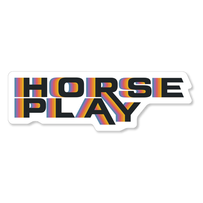 Horseplay VHS Logo Sticker